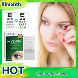 Myopia Treatment Eye Drops Vision Restore Reduce Eye Dry Itchy Fatigue Eyeball Black Shadow Removal Blurred Vision Cure Drops