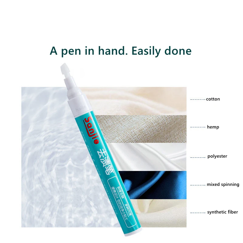 Magic Clothing Stain Removal Pen Portable Washing Free Oil Red Wine Stain Remover Marker Pen For Small Greasy Filth On T-Shirt