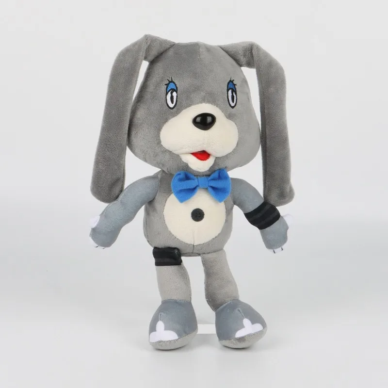 Walten Files Rocke Plush Toy Cute Gray Rabbit Stuffed Doll Soft Fluffy Cartoon Character Plushie Collectible Gift for Game Fans
