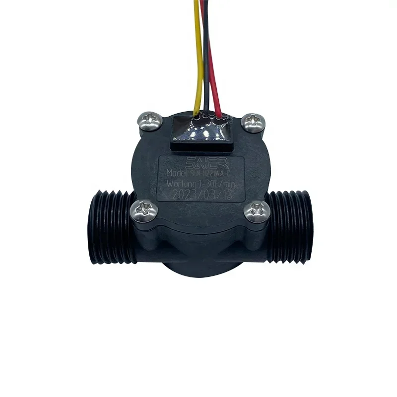 

2025 hot sale 5-24VDC Hall Effect Sensor 1/2" Male to Male Plastic Flow Sensor Water for Water Heater Pump