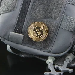 Bitcoin Metal Patches BTC Badges DIY Decor for Tactical Vest Backpack With Hook