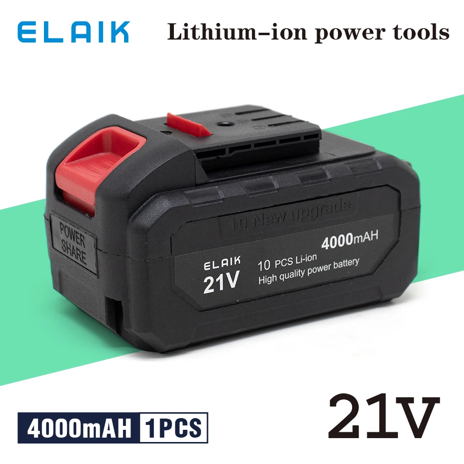 Li-Ion battery 21V 4.0Ah cordless electric screwdriver special rechargeable large capacity Li-Ion battery hand drill accessories