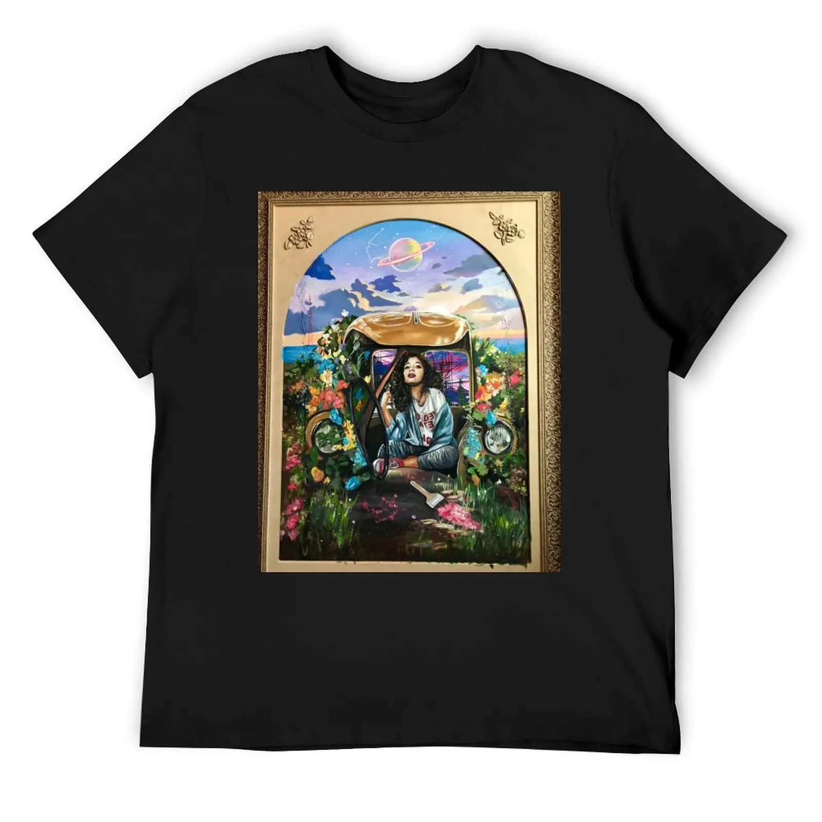 

Monet Lisa T-Shirt summer tops tees blue archive plus size men clothing