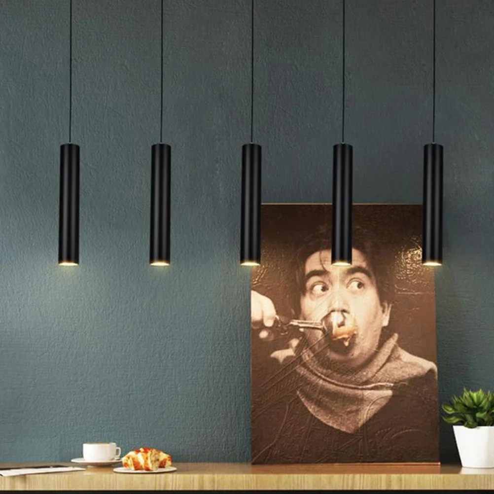 

Ceiling Spotlight Modern 10W 75mm Diameter 85-265V Black Warm Light Tube Lamp for Restaurant Bar Ktv Downlight