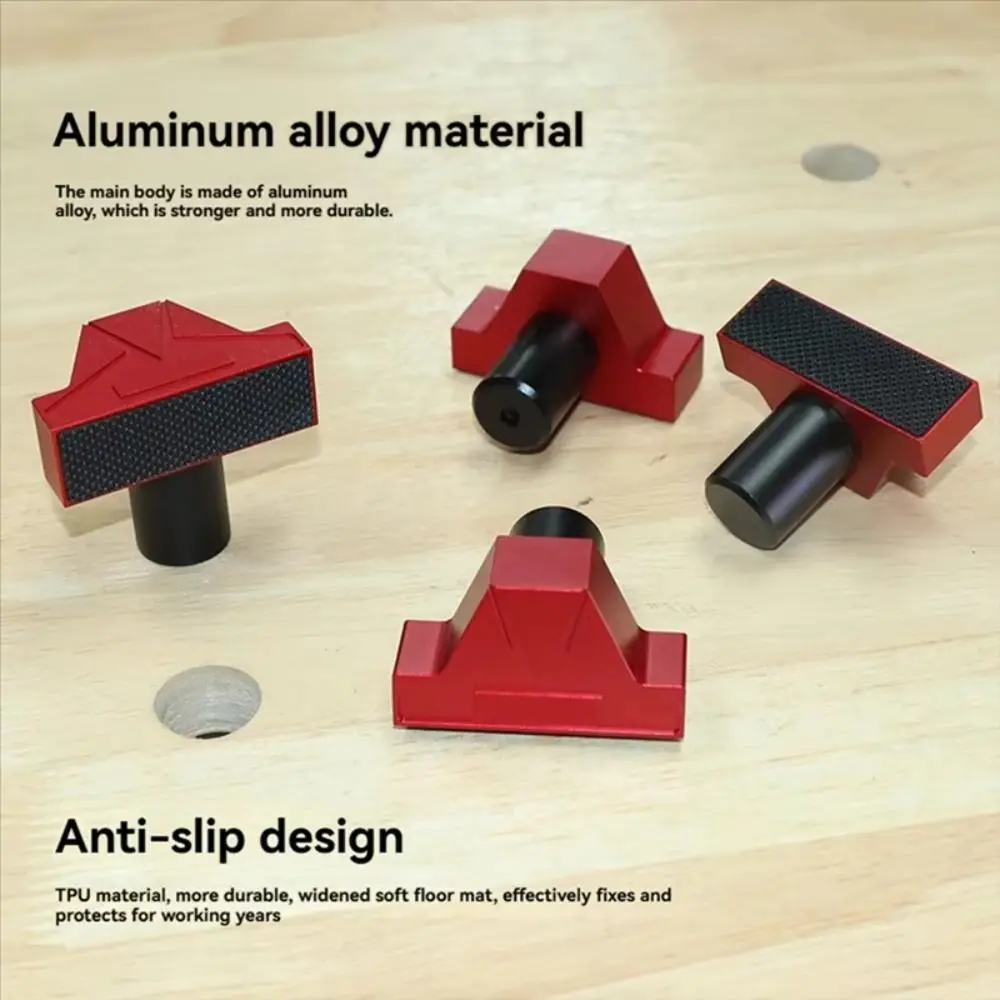 Premium Workbench Peg Brake Stop Aluminum Alloy Durable Table Limit Block Tool Sturdy Construction Crafted Limit Tenon Block