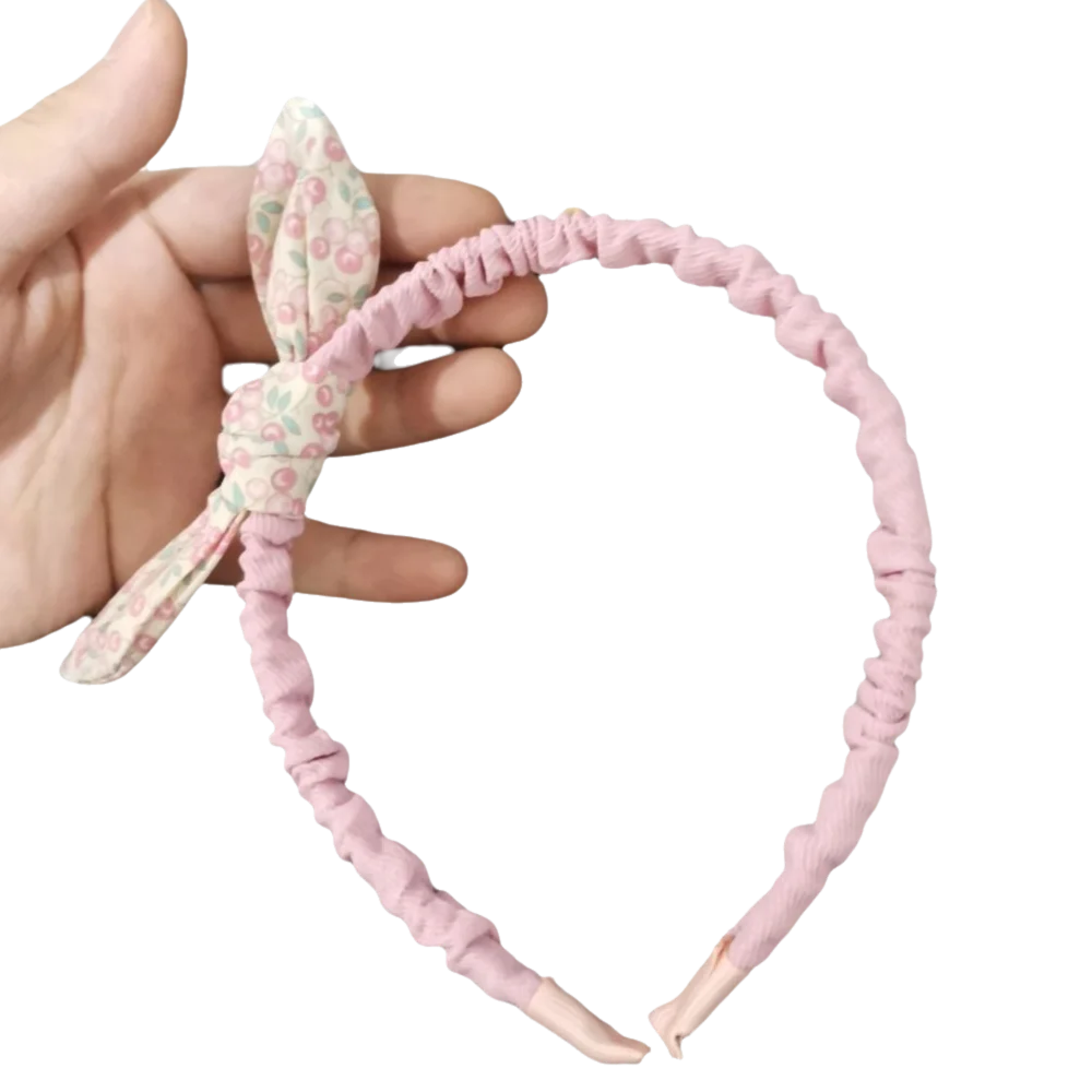 

Lovely Girls Rabbit Ears Hair Hoops Bowknot Headband Hair Accessories Flowers Printed Hairband