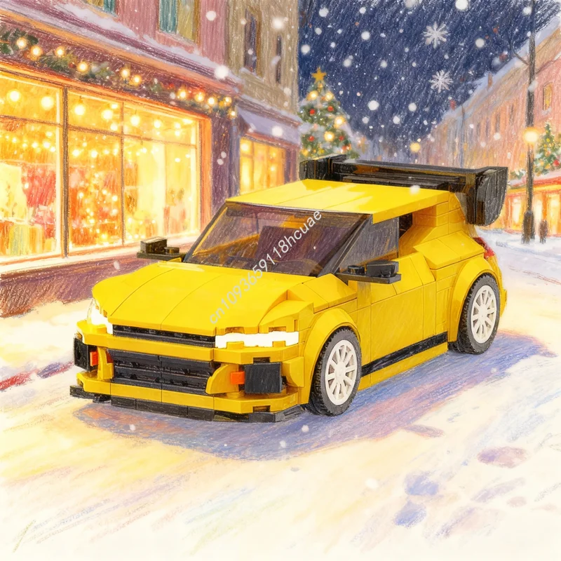 

342pcs MOC City Champions Volkswagen Scirocco Model Building Blocks Architecture Toy Festival Gifts Education Birthday