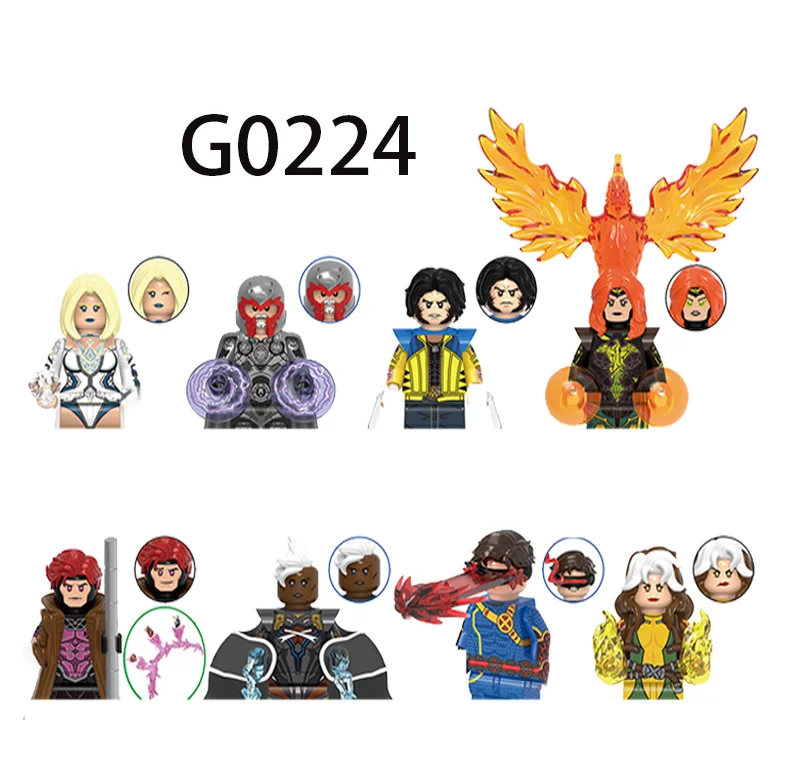 Hot Toys New G0224 series building blocks superhero Mini Figures Toys With Accessories DIY Hobby Display Gifts birthday gift