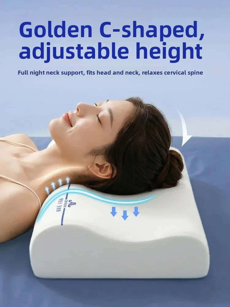 Memory Foam Pillow Neck Support Side Sleepers Deep Sleep High And Low Home Use Adult Bedding Wave Shape Single Person Pack