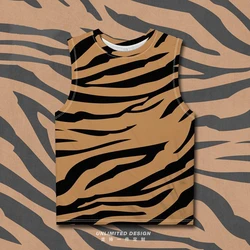 Casual Leopard Print Graphic Tank Top For Men Clothes Harajuku Fashion Hawaii Animal Skin Vest Tiger Waistcoat Aloha Beach Tops
