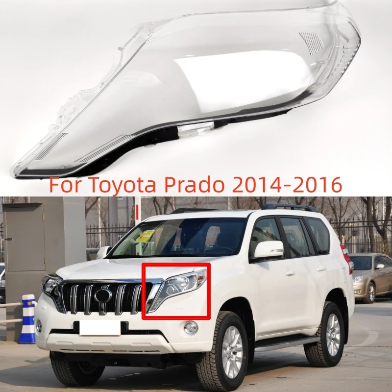 

For Toyota Prado 2014 2015 2016 Headlight Cover Transparent Headlamp Shell Lens Plexiglass Replace The Original Lampshade