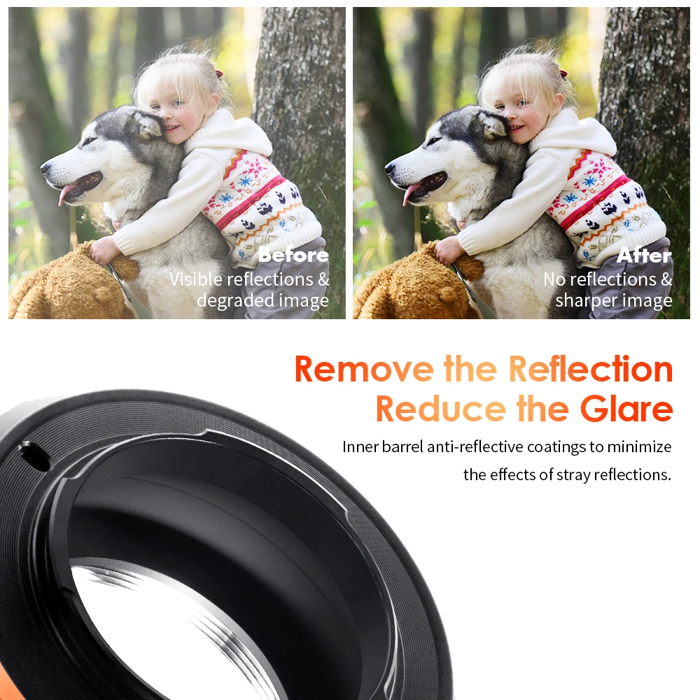 K & F Concept M42-M4/3 PRO adaptor dudukan lensa fokus Manual cocok dengan lensa M42 dan Micro empat seribu (M4/3) badan kamera dudukan