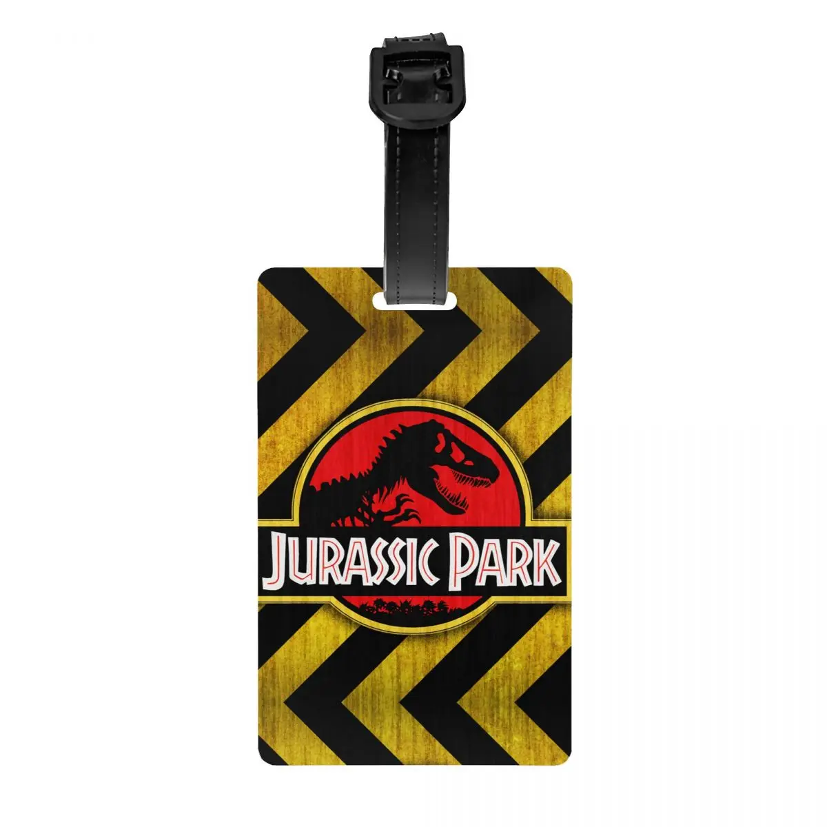 Etiqueta de Bagagem Jurassic Park, Logotipo personalizado, Etiqueta Bagagem Amarelo, Proteção de Privacidade, Dinossauro Gigante, Bagagem Tags, Mala