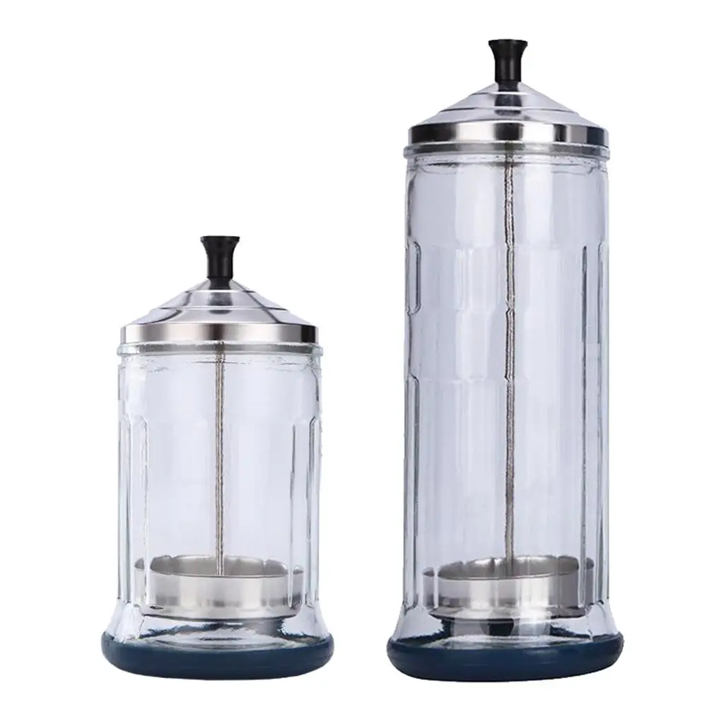 

Barber Salon Manicure Tool Sanitizing Disinfecting Glass Disinfection Jar
