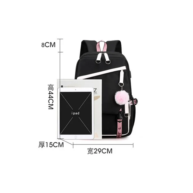 New style beautiful schoolbag Teenagers Cute Schoolbag Shoulder Backpack Nylon Fabric Girls, Large Capacity Splash-Proof