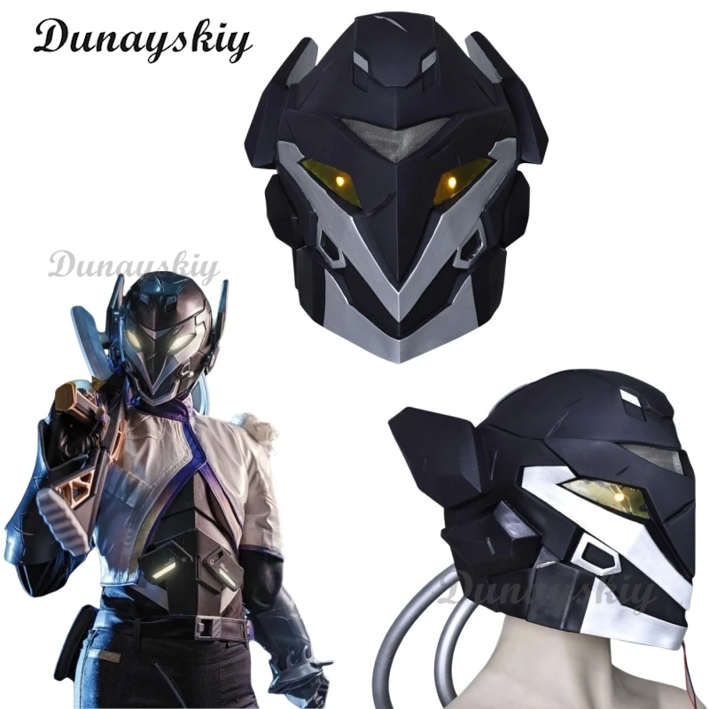 

Vyse Реквизит для косплея Шлем Valorant Vyse Хэллоуин Маска из пены EVA Работа с искусственной кожей Страйкбол Пейнтбол Полнолицевая маска Шлем