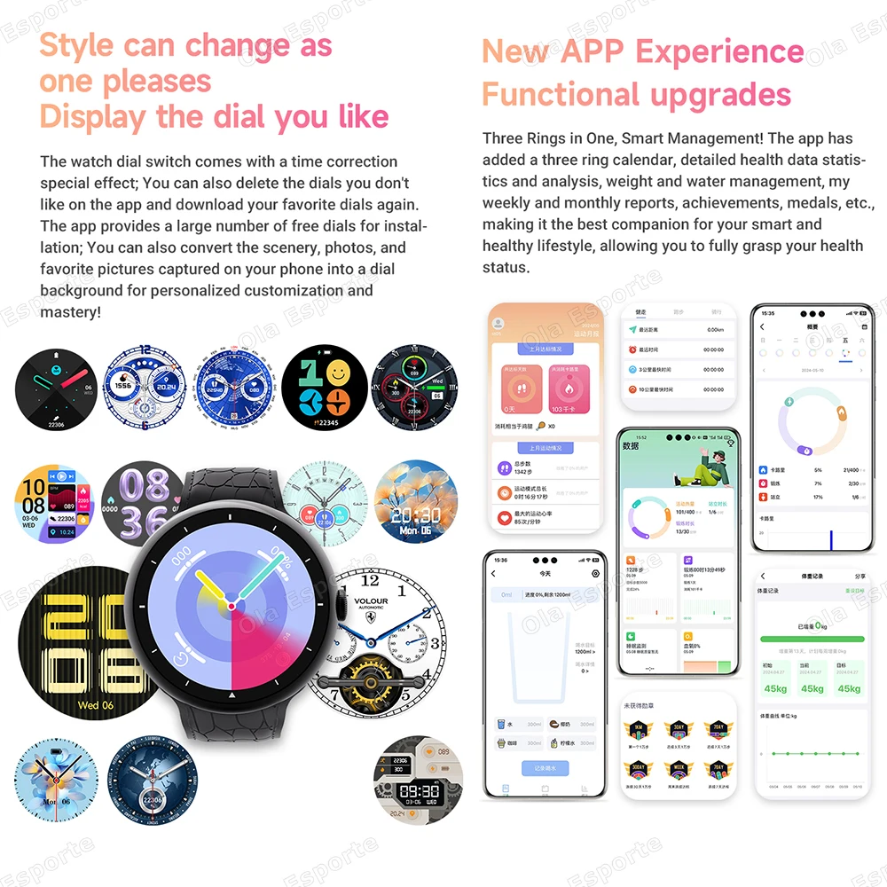 2025 New SmartWatch Men Women Wireless Charger Sport Waterproof Watches Heart Rate Blood Pressure Smart Watch