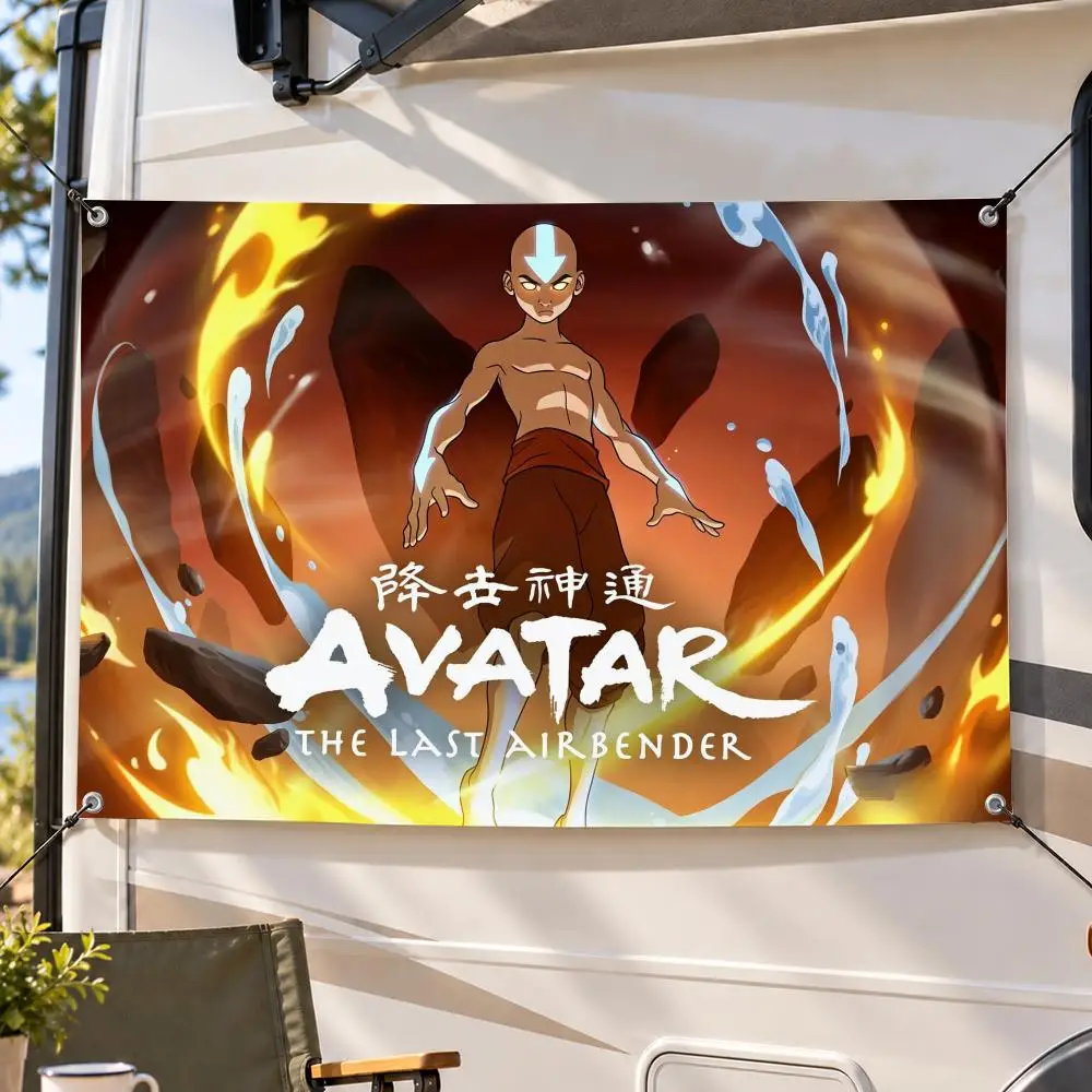 Anime Avatar: The Last Airbender Flags Decorative Flag Banner Indoor Outdoor Garden Yard Patio Party Camping Wall Decor Gift