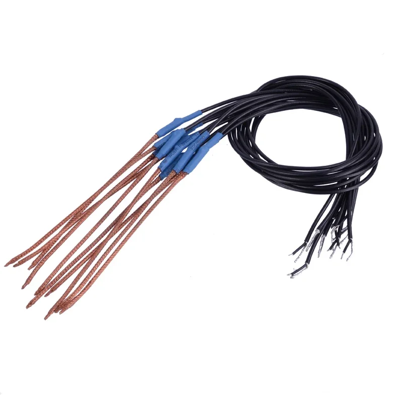 

10pcs Acoustic Guitar Saddle Piezo Bridge Pickup Soft black leather