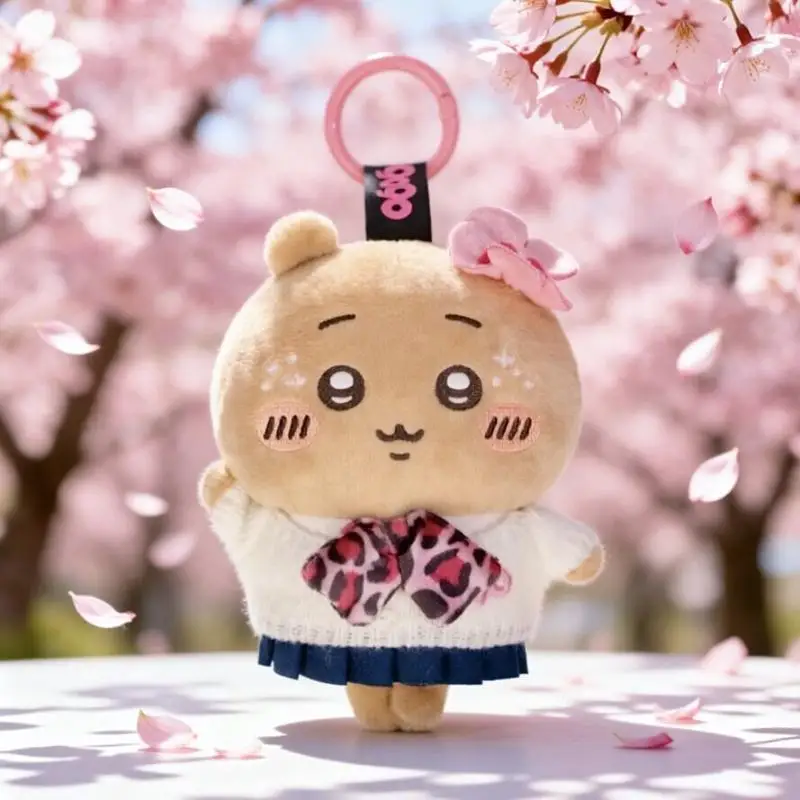 Chiikawa Uniform Plush Doll Kawayii Hachiware Usagi Black Skin Keychain Ins Korean Style Cartoon Anime Friend Birthday Gift