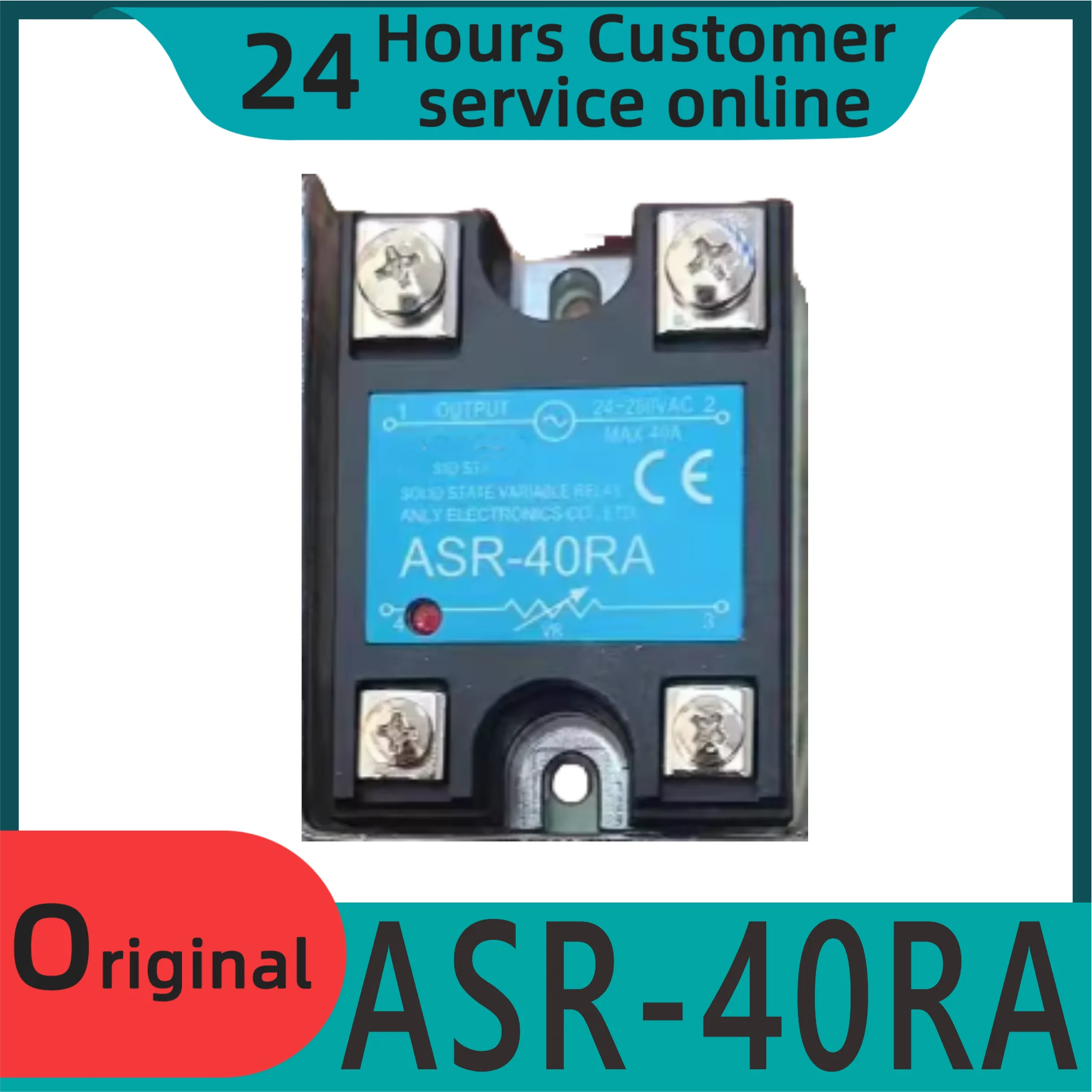 Solid State Relay Asr-40ra 24-280 Vac, Maximum 40a Asr40ra