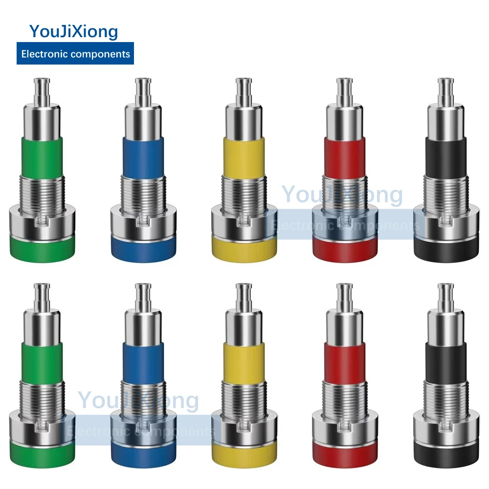 10PCS 4Mm Banana Socket Terminal Nut Plug Jack Electrical Connector Test Hole DIY Parts Tool