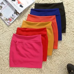 Czarne mini spódniczki Micro 2024 Summer Sexy Girls Skirts Casual Package Hip Over Knee Short Skirts Women Tight Office Party Female