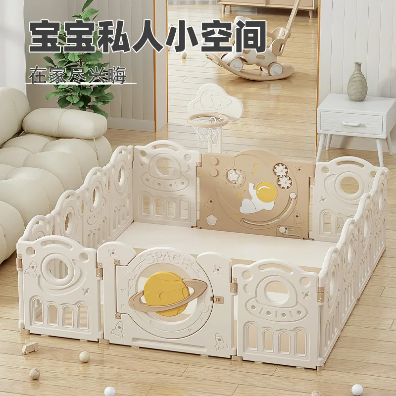 Wholesale Indoor Household Multifunctional Children's Baby 1 Year Old Crawling Game Protection Mobile Fence Baby Ground