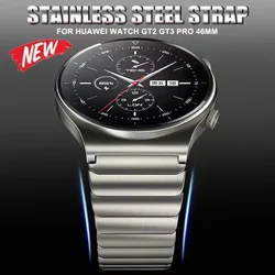 22mm Luxury Metal Band for Huawei GT5 GT4 46mm for Huawei Watch 4 WATCH 4 Pro Ultimate Link Bracelet Stainless Steel Wristband