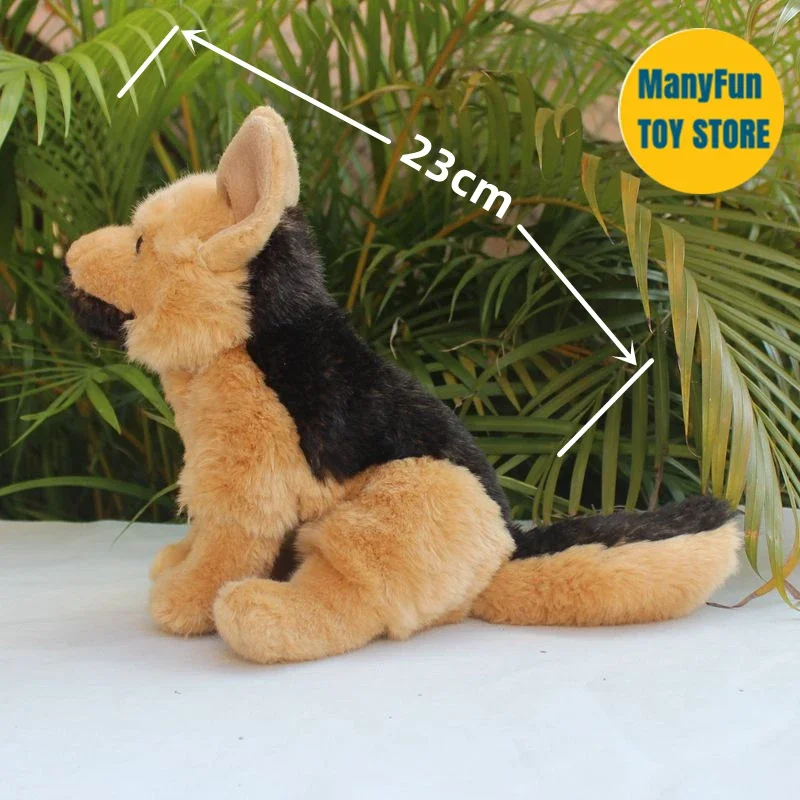 Realistic German Shepherd Dog High Fidelity Anime Cute Plushie Wolfhound Plush Toys Lifelike Animals Simulation Stuffed Doll