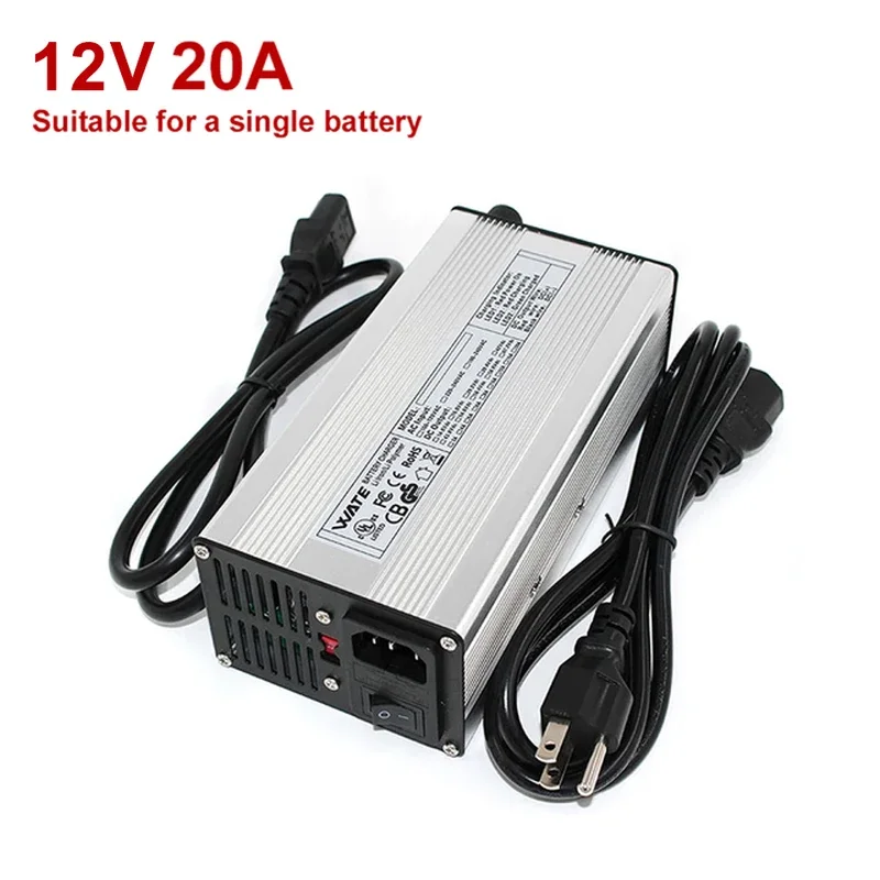 Carregador 12v 24v 20a