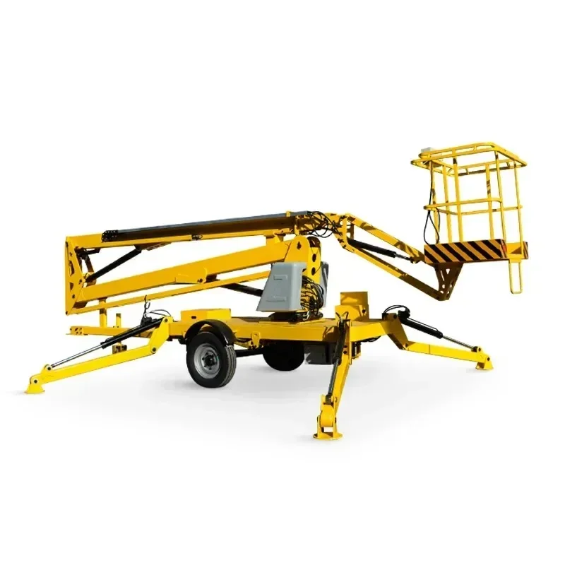 YG Hot New Selling Diesel 6m-22m Spider Type Crawler Self Elevator Driving Boom Aerial Work Cherry Picker Crawler Boom Lift