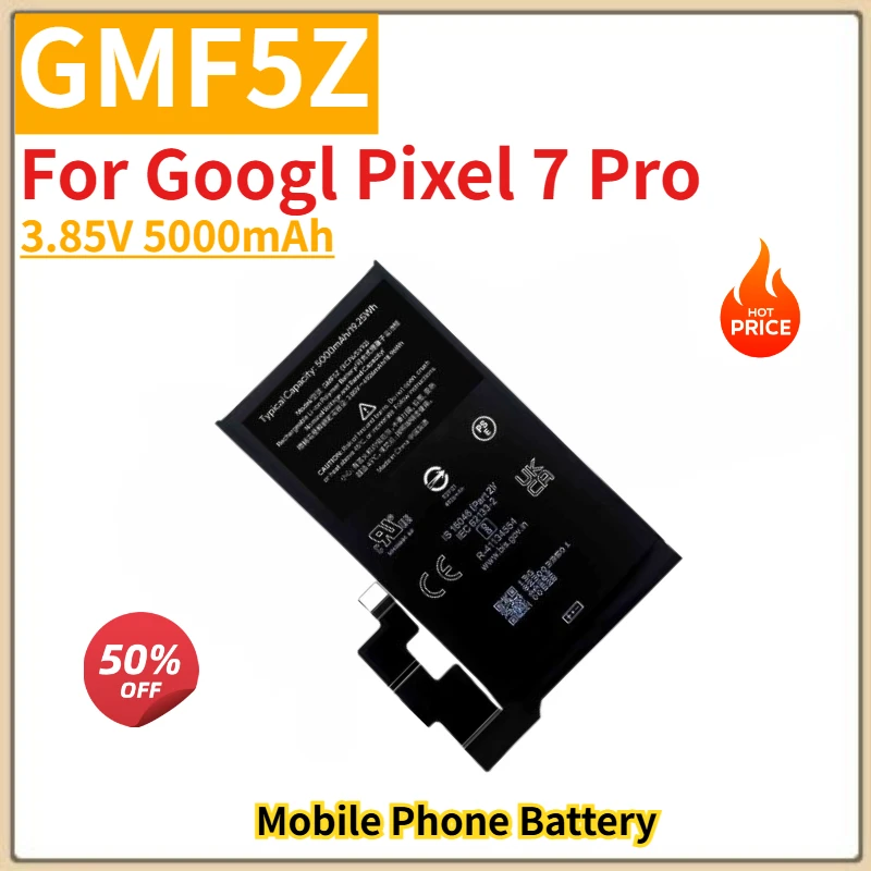 High Quality GMF5Z 3.85V 5000mAh Battery For Googl Pixel 7 Pro Brand New Replacement Battery