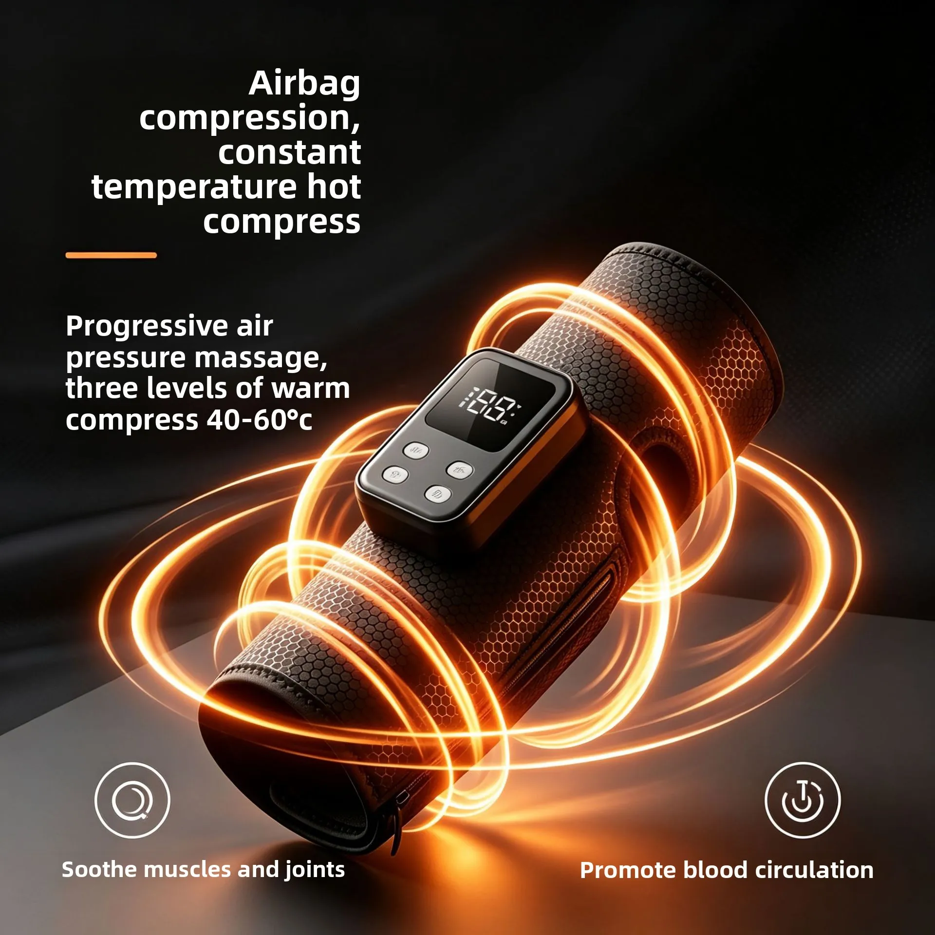 Short Arm Air Pressure Massager Multi-gear Hot Compress Hand Air Pressure Massager