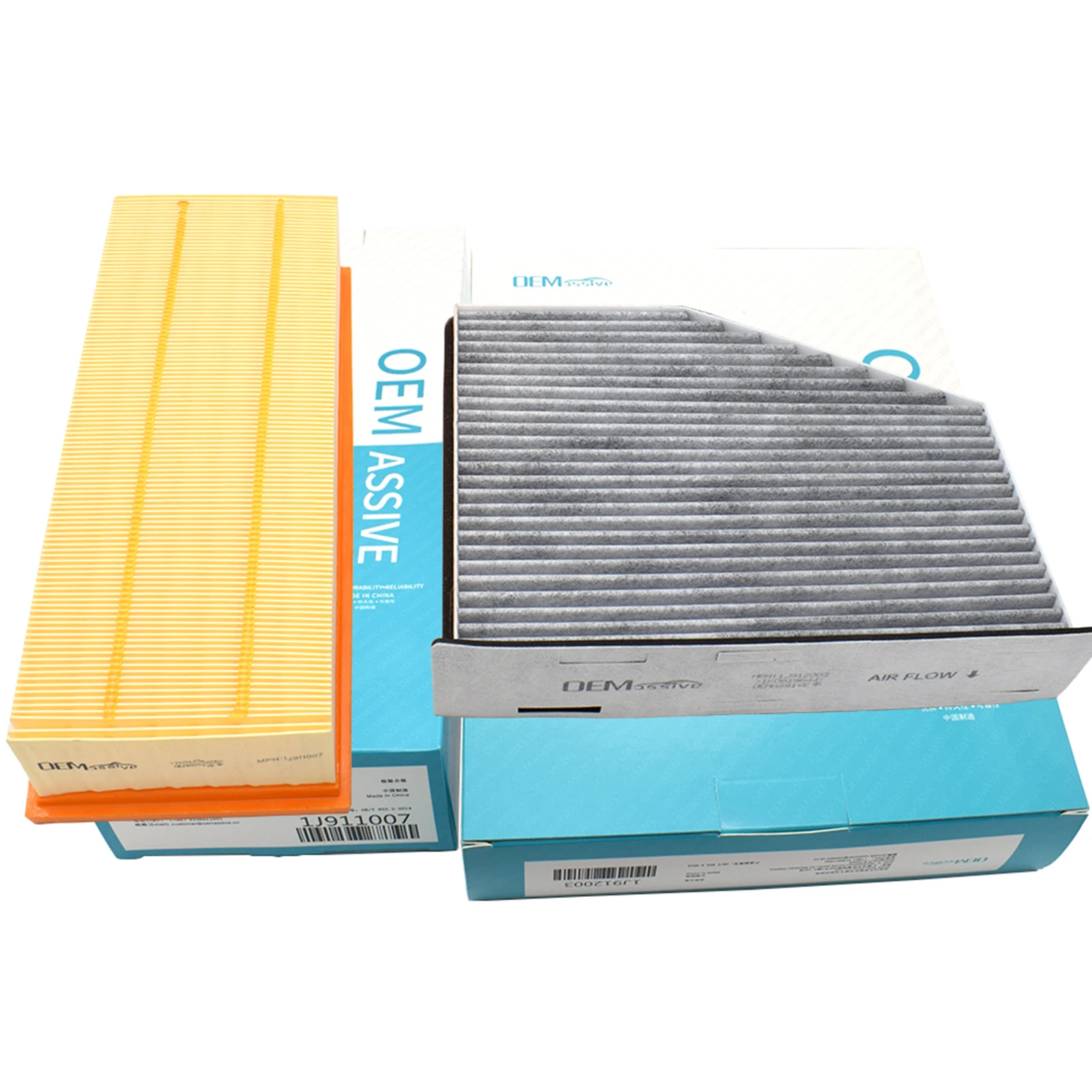 1K0129620D 1K0819644A Combo Set Engine Cabin Pollen Air Filter For VW Golf Passat Eos CC Caddy Tiguan Jetta Skoda Octavia Superb