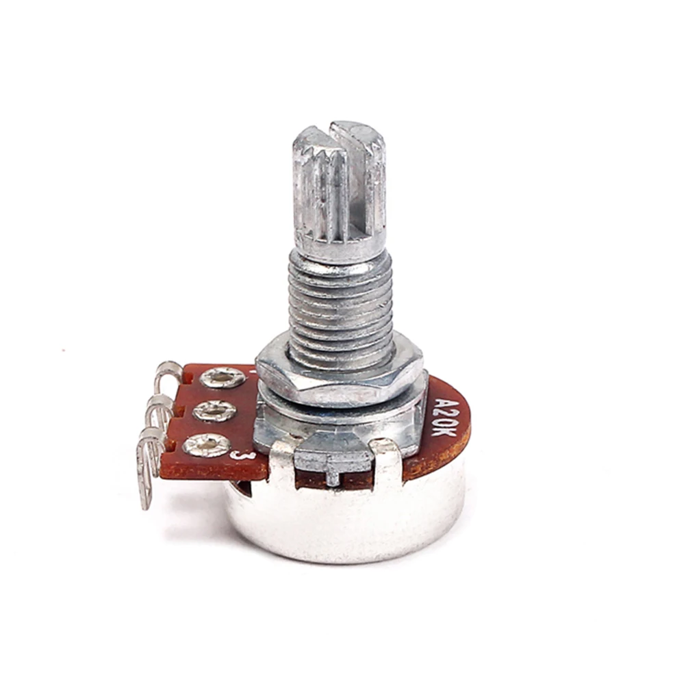 

High Quality Audio Potentiometer 20K A20K Solder Lugs Guitar Volume Control Replacement Parts for Amps Electric Guitars Linear