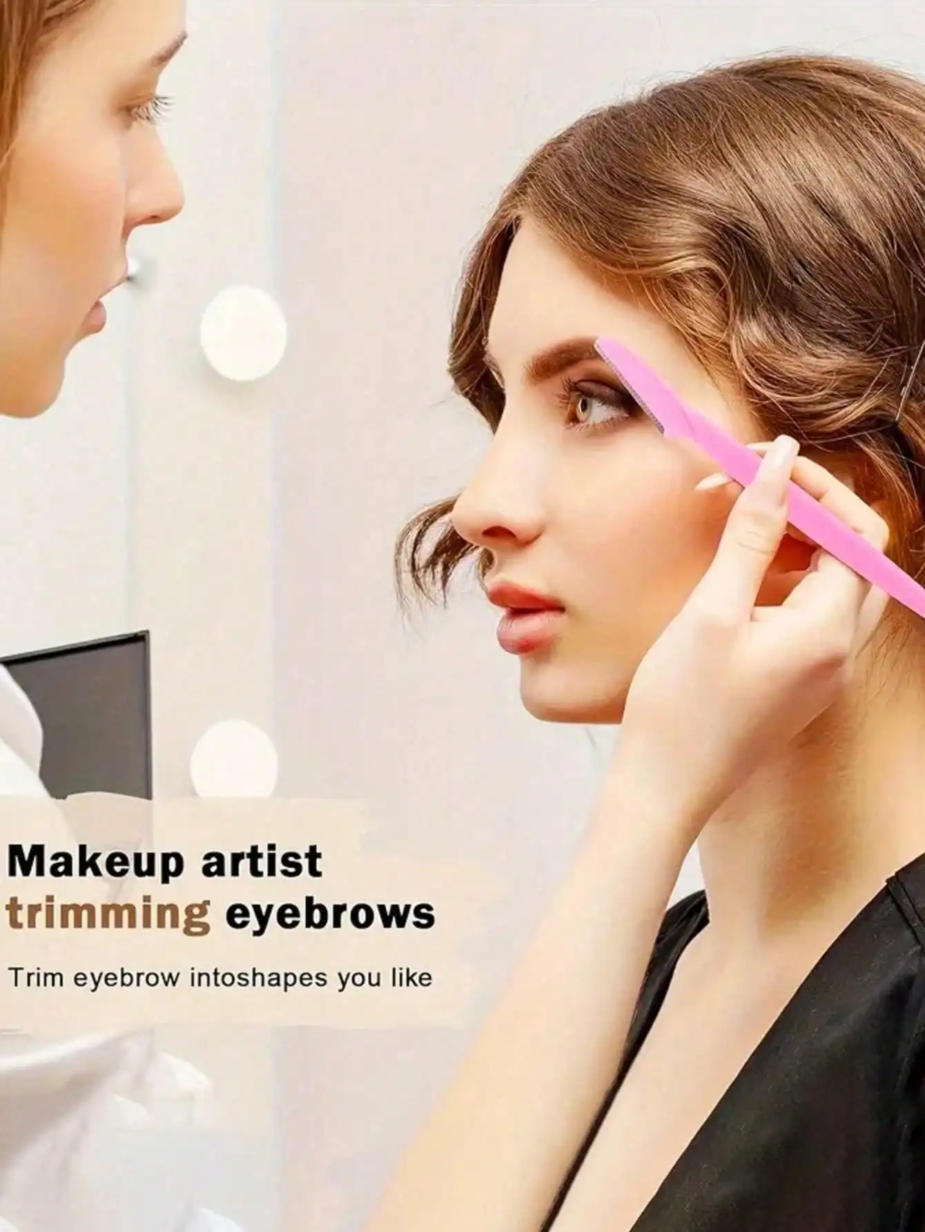 12-Pack Stainless Steel Eyebrow Razors - Fragrance-Free Hair Remover, Perfect Valentine's Day Gift