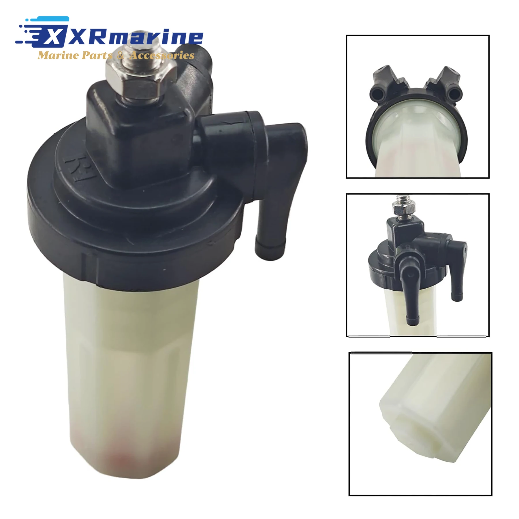 Boat Fuel Filter 64J-24560-00 Compatible with Yamaha 2&4 Stroke 40 50 55 60 75 85 90 HP Outboard Motor 64J-24560-10 64J-24560-11