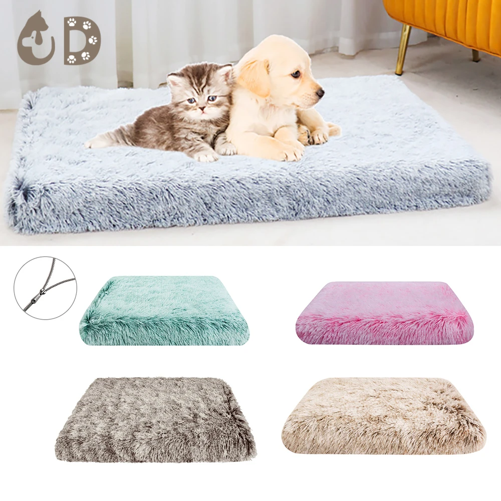 Dog Bed Mats Washable Large Dog Sofa Bed Portable Pet Kennel Fleece Plush Cushion Full Size Deep Sleep Dog Bed Pet Accessories