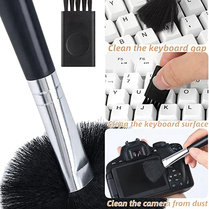 AU61-Keyboard Cleaning Brush Computer Dust Removal Soft Brush Mobile Phone Headset Cleaning Pen Wipe Notebook Cleaning Set