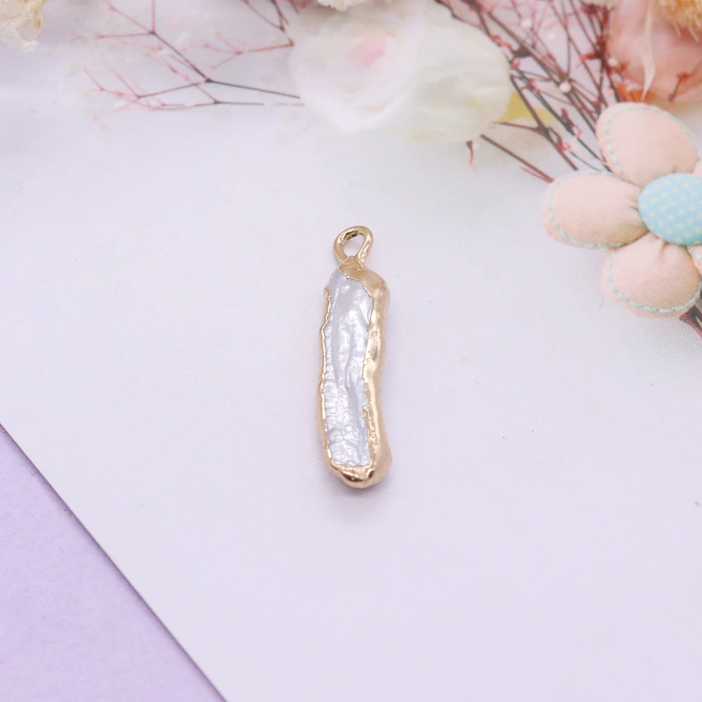 New Charms White Natural Mother of Pearl Shell Pendant Charm for DIY Necklace Jewelry Making Accessories Women Small Gifts