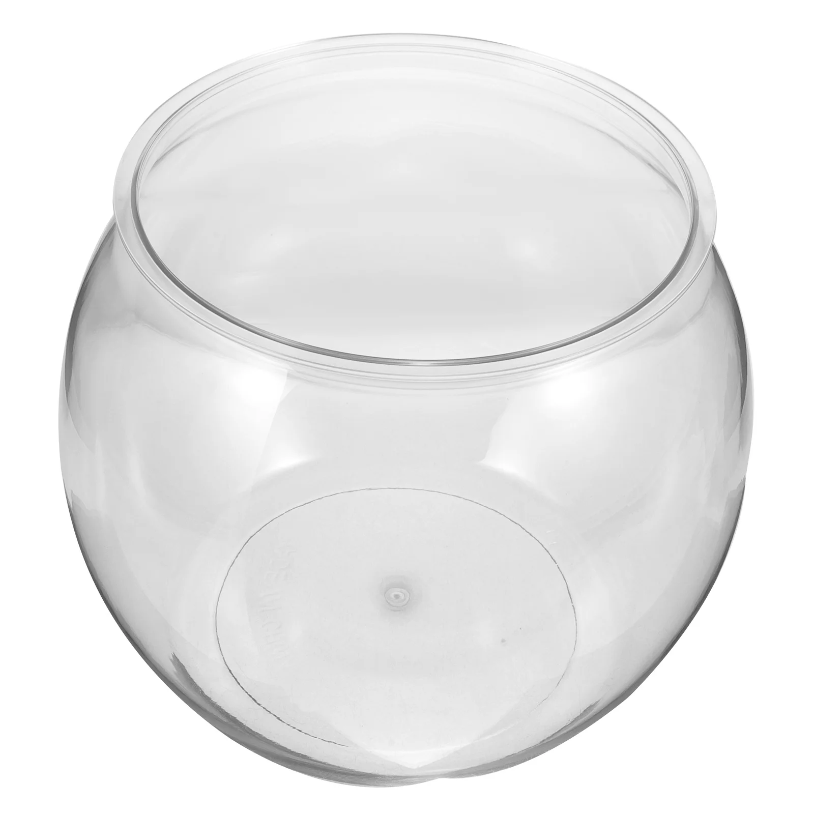 

Transparent Fish Bowl Clear Plastic Desktop Tank for Small Fish Turtle Pet Habitat Compact Design Sturdy Build Easy Maintenance