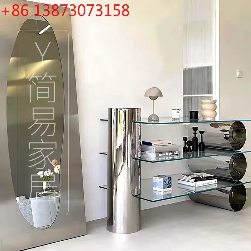 

Clothing store display decorative props, shoes and bags, display table, stainless steel rack