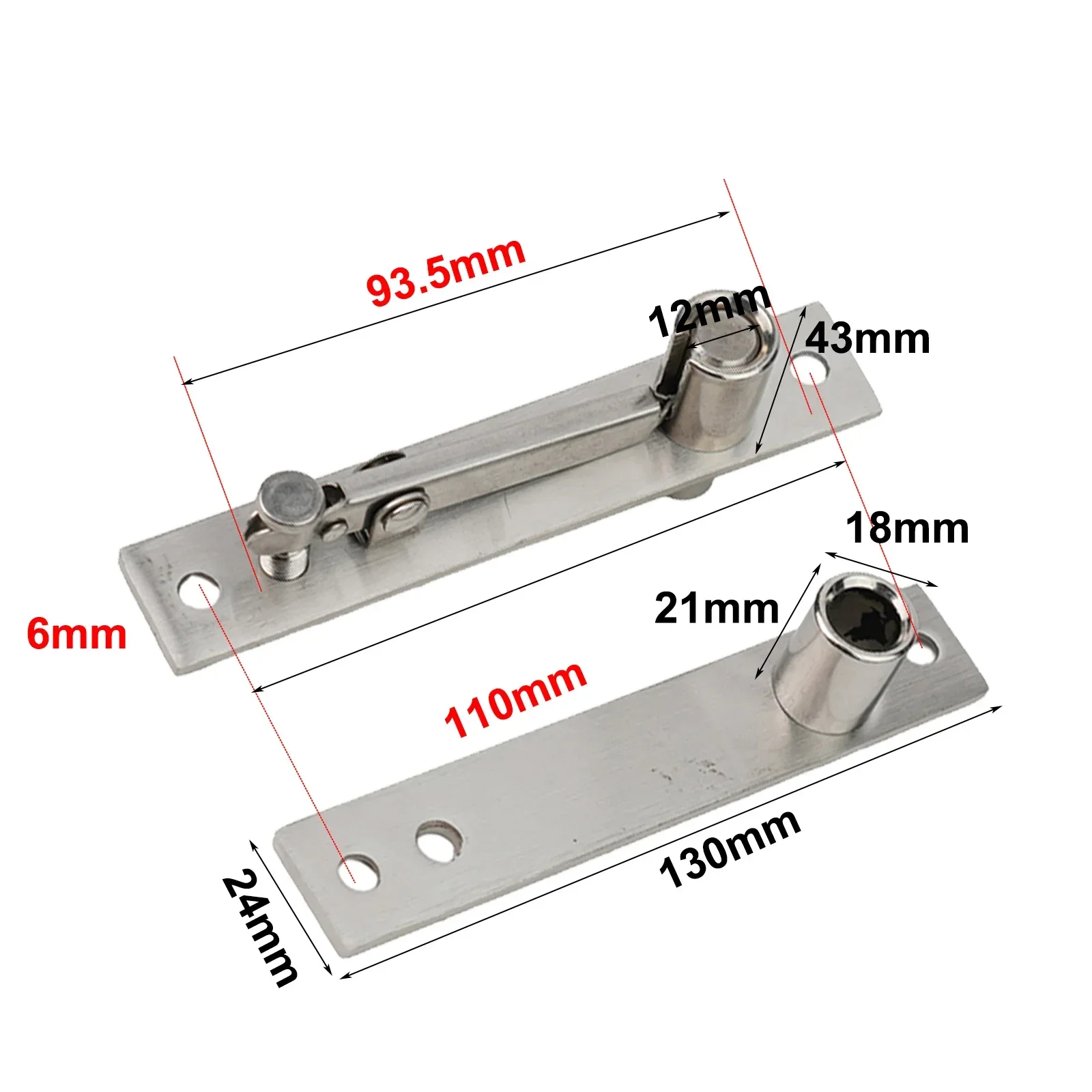 Top Hinge Hinge Lower Hinge Hinge Conceal Secret Door Swing Door Pivot Hinge For Bedrooms Pivot Hinges 130*24mm