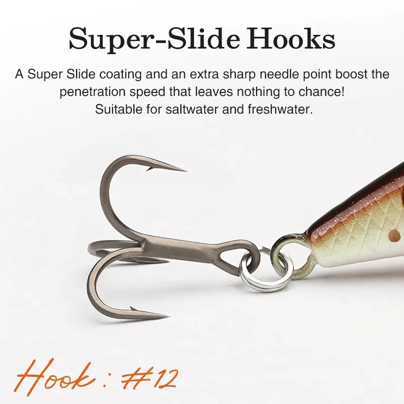 TSURINOYA 10PCS 51mm 5.8g Intruder 51S Sinking Minnow Small Stream Fishing Lure Mini Hard Bait Long Cast Wobbler For Trout - view 6