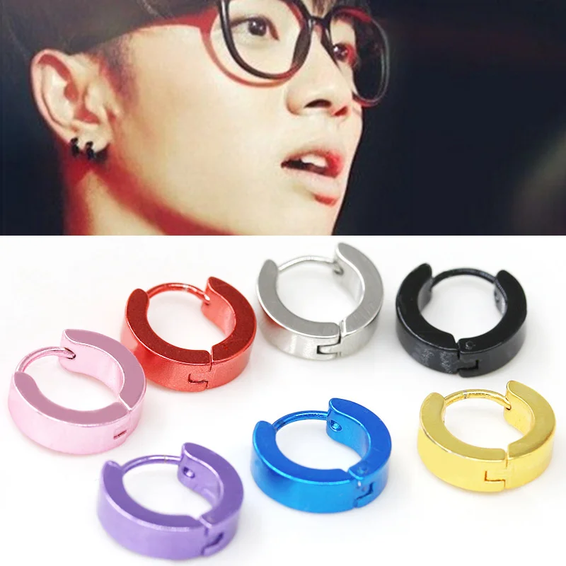 1pcs Korean Fashion EXO Men\'s Titanium Steel Earrings, Hua Chenyu Same Style