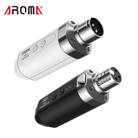 AROMA ARC1 Microphone Wireless Transmission Receiver System 4 Channels Max. 35m Effective Range XLR Connection UHF Transmission