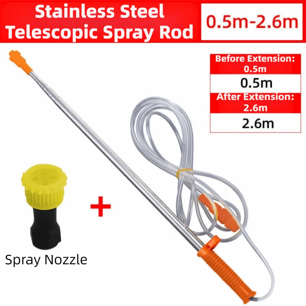Durable Stainless Steel Sprayer Wand ABS Telescopic Bar Telescopic Sprayer Rod Agricultural Sprayer Wand Agricultural