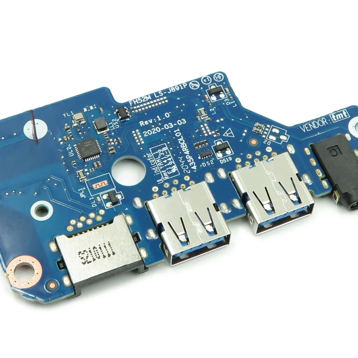Audio USB RJ45 IO Board LS-J891P for Acer Nitro 5 AN515-55 AN515-55-53AG 15.6 Inch Laptop Audio USB Lan Small Board