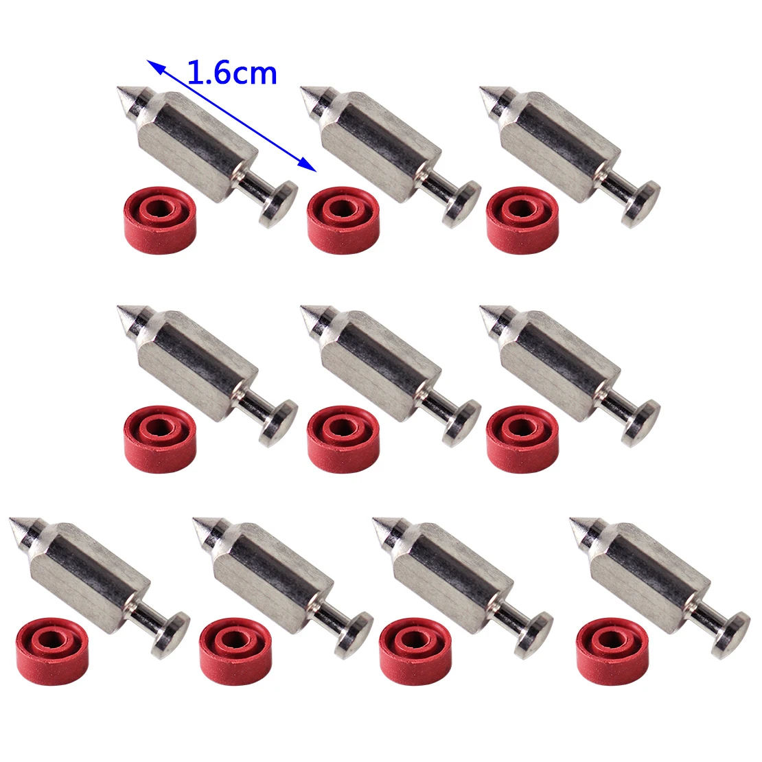 LETAOSK 10 Set Carburetor Carb Float Valve Needle Seat Kit fit for Briggs & Stratton 398188 281144 90700 91700 99700